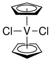Bis(cyclopentadienyl)vanadium dichloride - CAS:12083-48-6 - Dichlorobis(cyclopentadienyl)vanadium, Dichlorovanadocene, Vanadocene dichloride, Vanadinocene dichloride, VCp2Cl2